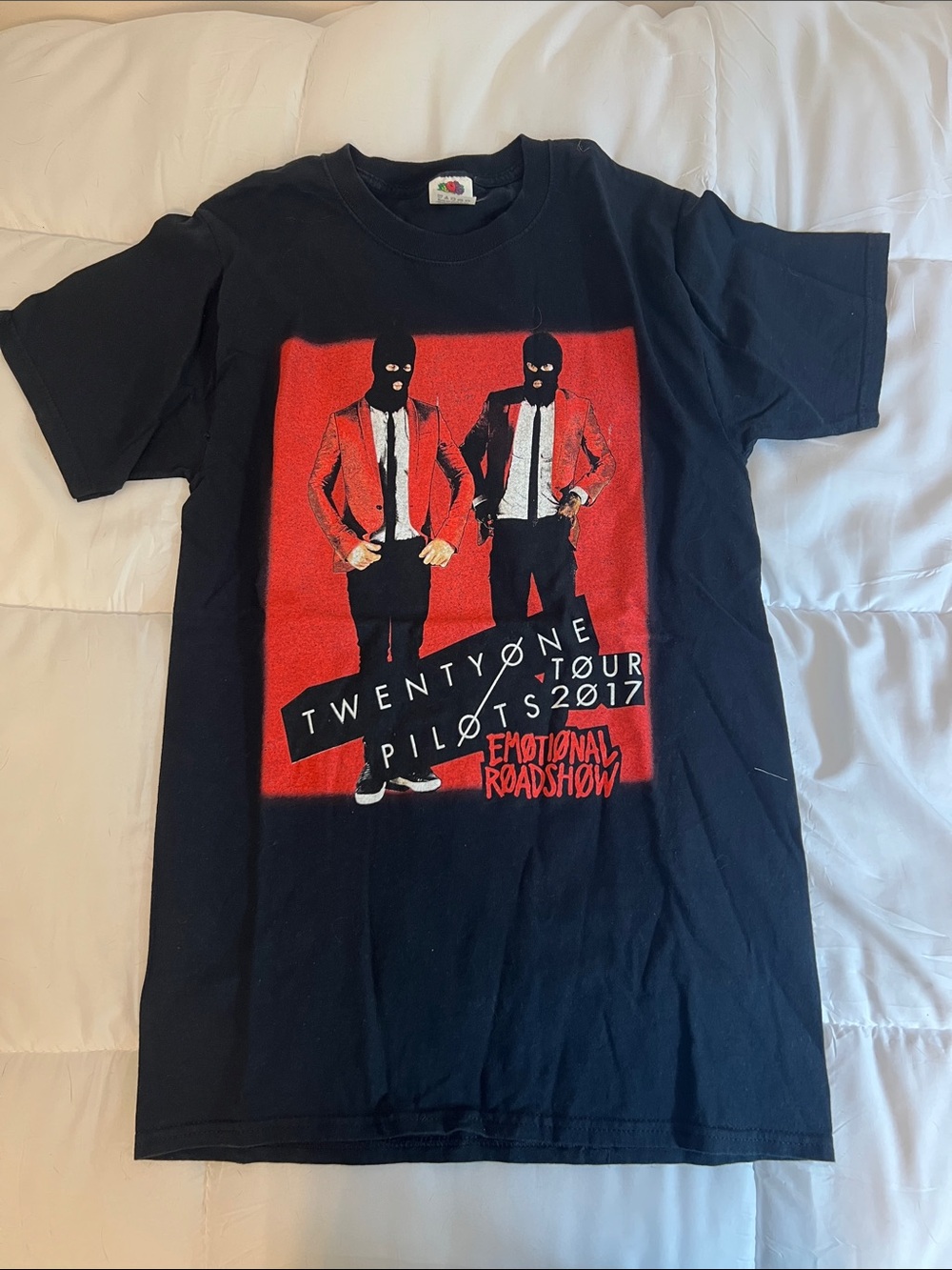 Twenty One Pilots Black Red Tour Graphic Tee - Emotional Roadshow 2017